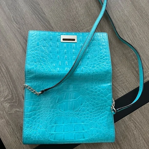 EUC Kate Spade Tiffany Blue Purse - Picture 5 of 13